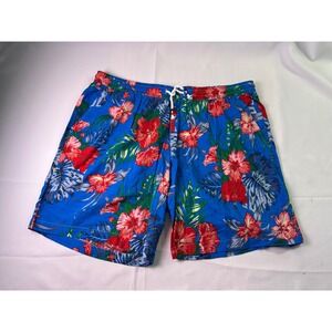 NWT JOGAL Men Sz 2XL Tropical Hawaiian Floral Shorts Vacation Beach‎ Boho Summer